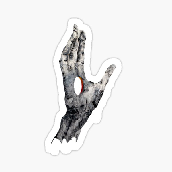 "Hand With Hole Hand with hole " Sticker for Sale by GidurLokat Redbubble
