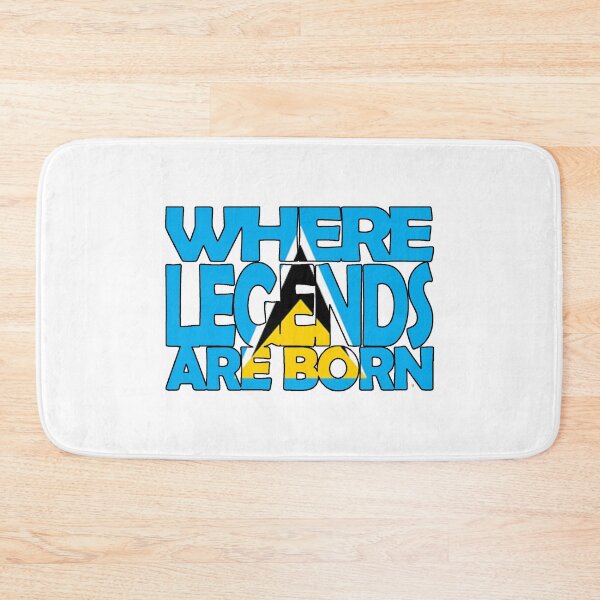 Item preview, St Lucia Flag - Where Legends Are Born - Saint Lucian designed and sold by Soca-Mode.