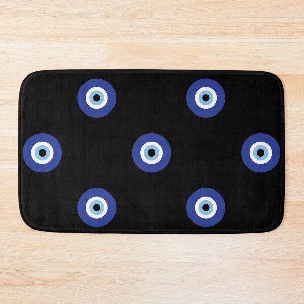 Item preview, Evil eye repeat pattern on black  designed and sold by BLMcreations.