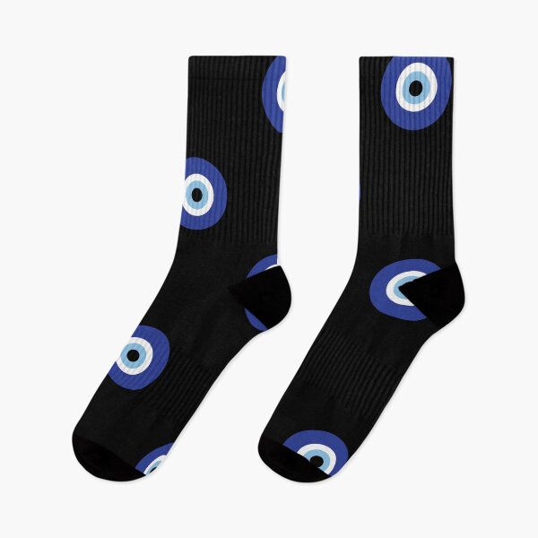 Item preview, Evil eye repeat pattern on black  designed and sold by BLMcreations.
