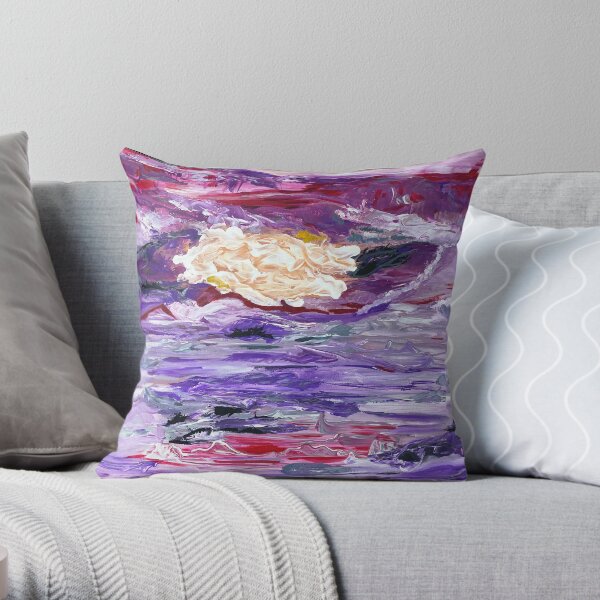 Purple lavender Throw Pillow