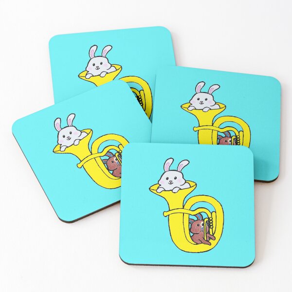Item preview, Bunnies in a Tuba or Euphonium - Musician and Pet Lover's Funny Cute Gift designed and sold by AliceXueTrp.