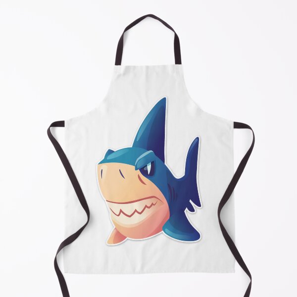Item preview, Blue Shark, angry shark, cartoon shark, cartoon shark graphic art designed and sold by ArtworkByNina.
