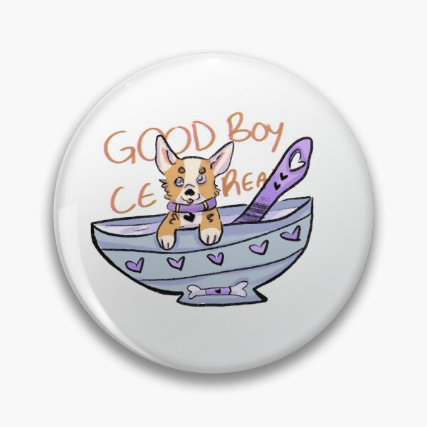 Item preview, good boy corgi cereal  designed and sold by Sprouttoast.