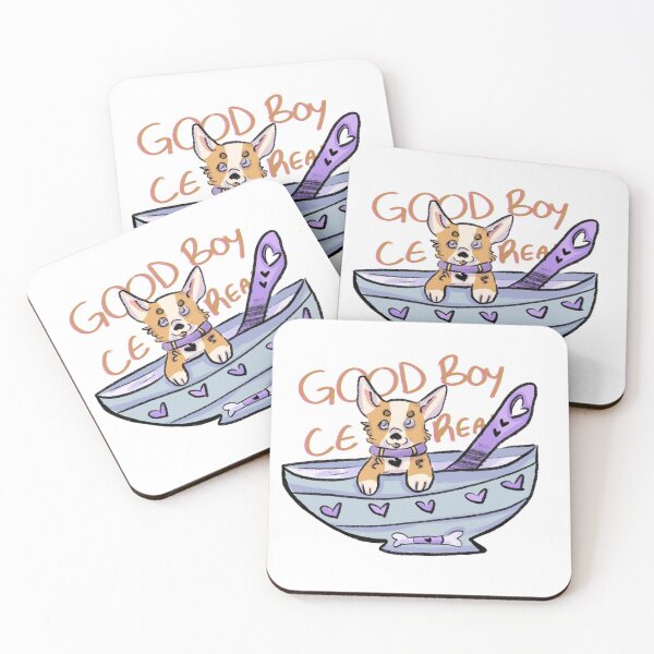 Item preview, good boy corgi cereal  designed and sold by Sprouttoast.