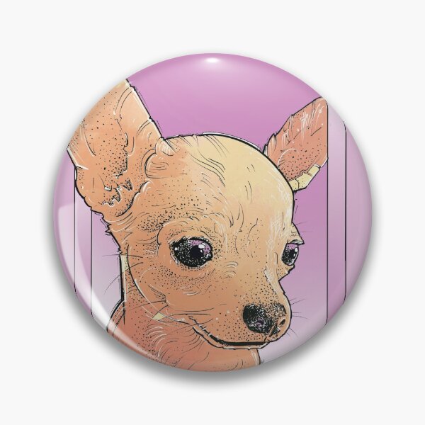 Item preview, chihuahua baby girl portrait in pink designed and sold by weilertsen.