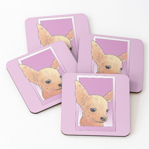 Item preview, chihuahua baby girl portrait in pink designed and sold by weilertsen.