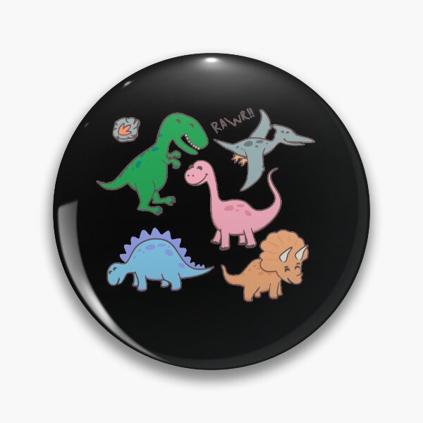 Item preview, Bunch o' Dinosaurs (Black Background) designed and sold by Ratch2929.