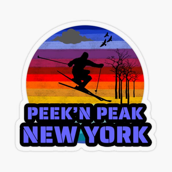 Peekn Peek, New York Ski Trail Map Duffle Bag