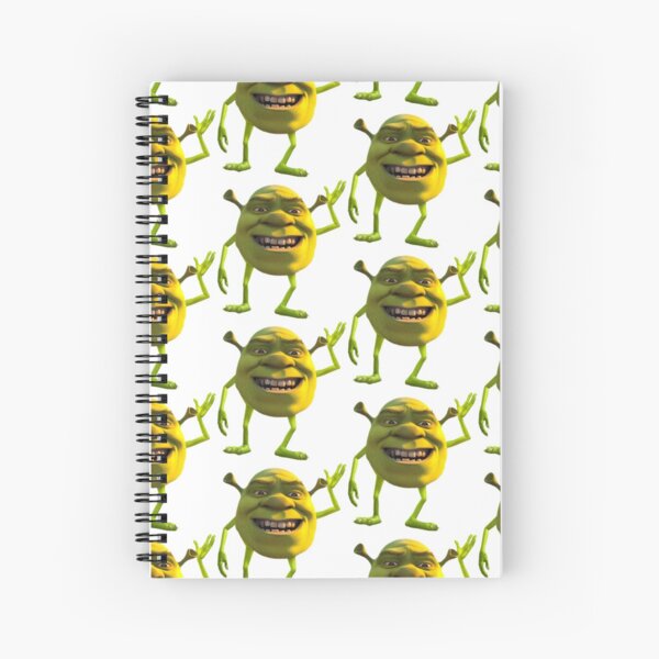 Shrek meme Spiral Notebook for Sale by yyyeseniaa