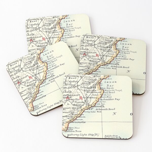 Item preview, ARBROATH & surrounding area map 1899 designed and sold by yourscotland.