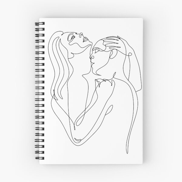 Item preview, Minimal Face. Couple print, Kiss print, Valentines Day Illustration. Love poster. 2 faces. We are one line.  designed and sold by LineHome.