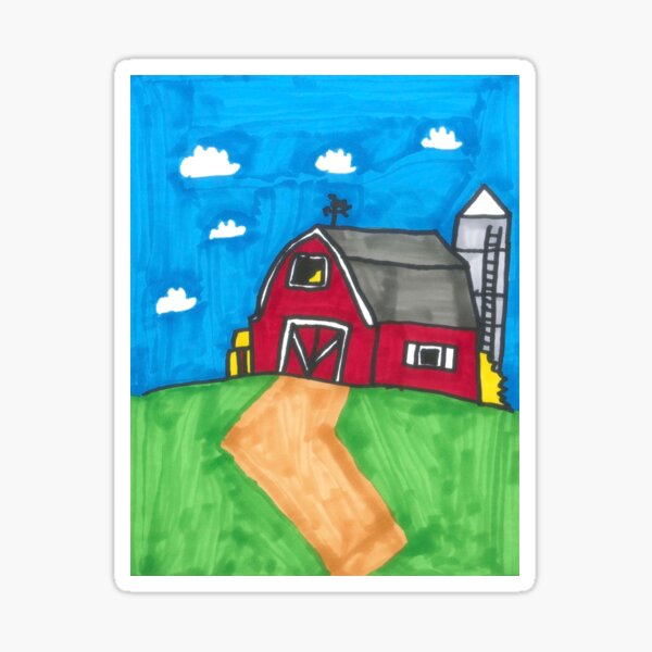 Vista previa del artículo con la obra «Granero y Silo», diseñado y vendido por seanmartinson.