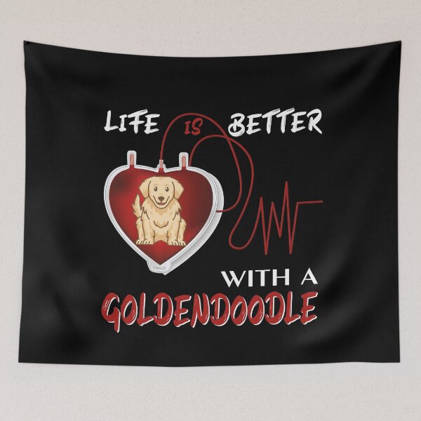 Item preview, Life Is Better With a Goldendoodle Cute Doodle Dog designed and sold by ALYODESIGN.