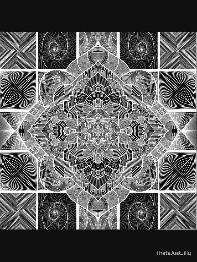 Thumbnail 7 of 7, Classic T-Shirt, Quadraflor (White) designed and sold by ThatsJustJilly.