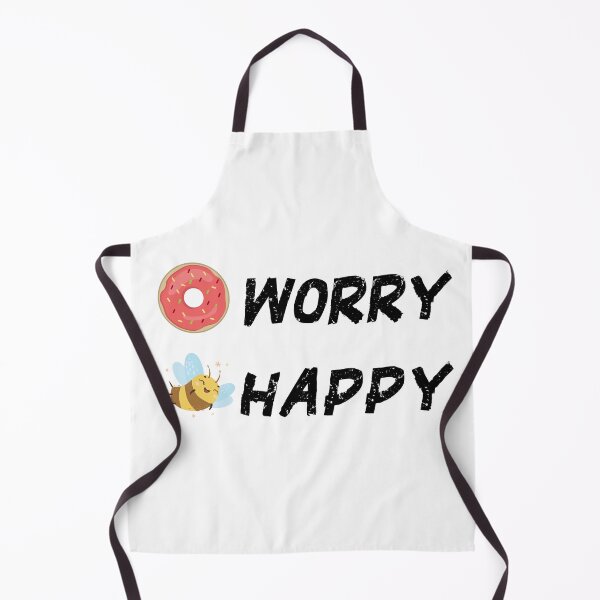 Item preview, donut worry be happy pink bee food sprinkles don't donut lover bee funny dessert do not give sweet for kids hapiness donut worried happy be children happiness positive happy birthday cake designed and sold by MeryemSpace.
