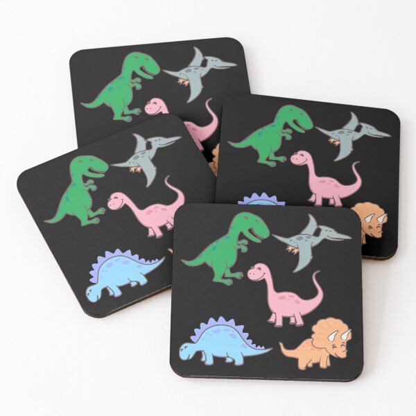 Item preview, Bunch o' Dinosaurs (Black Background) No text designed and sold by Ratch2929.