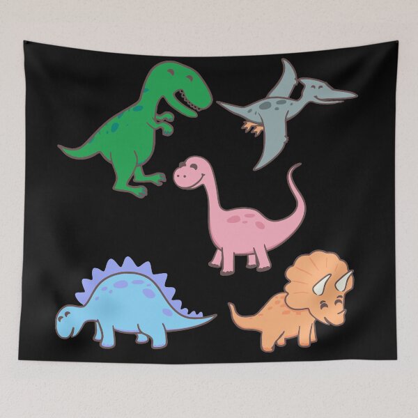 Item preview, Bunch o' Dinosaurs (Black Background) No text designed and sold by Ratch2929.