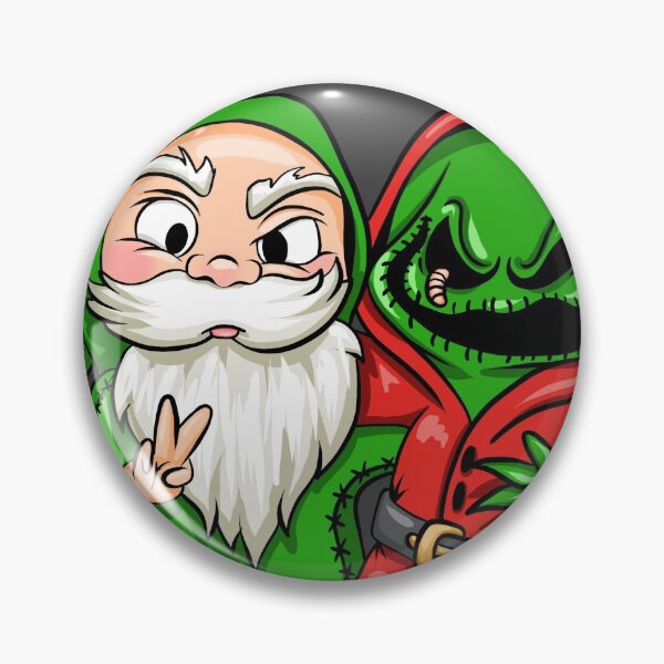 Item preview, santa and oogie best friends designed and sold by HGothMoths.