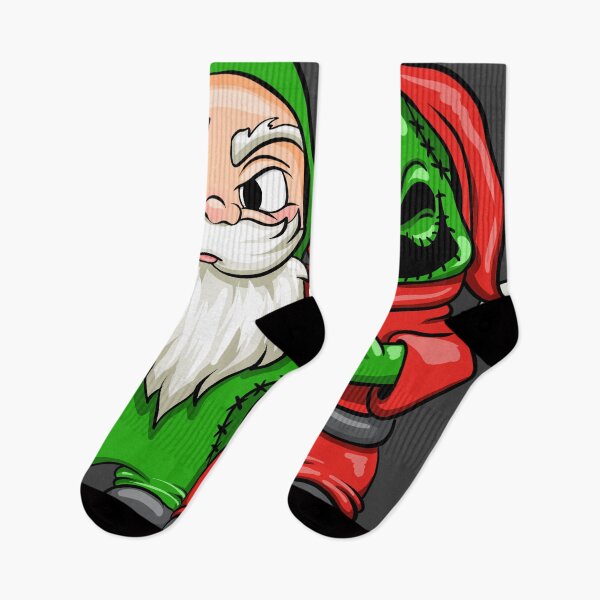 Item preview, santa and oogie best friends designed and sold by HGothMoths.