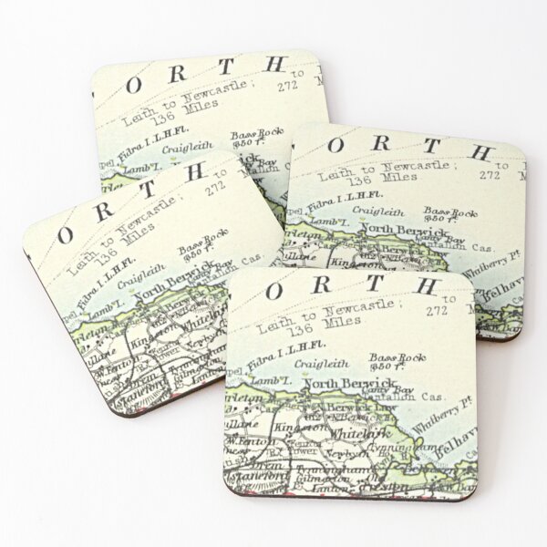 Item preview, NORTH BERWICK & surrounding area map 1899 designed and sold by yourscotland.