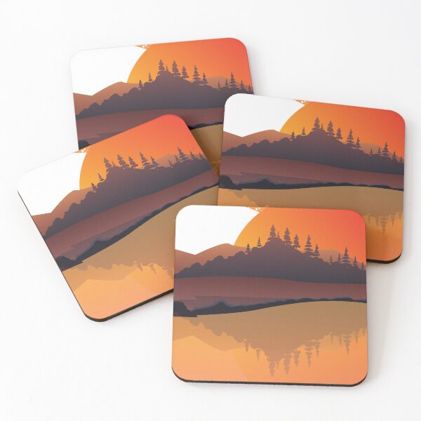 Item preview, Sunset Over Lake Landscape designed and sold by Xoox Art.