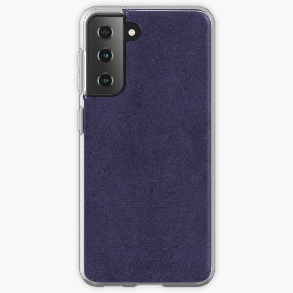 Very dark desaturated blue & Purple Solid with texture Samsung Galaxy Soft Case