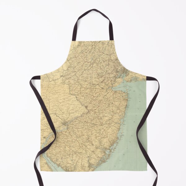 Item preview, Old New Jersey Map (1888) Vintage Garden State Atlas designed and sold by BravuraMedia.