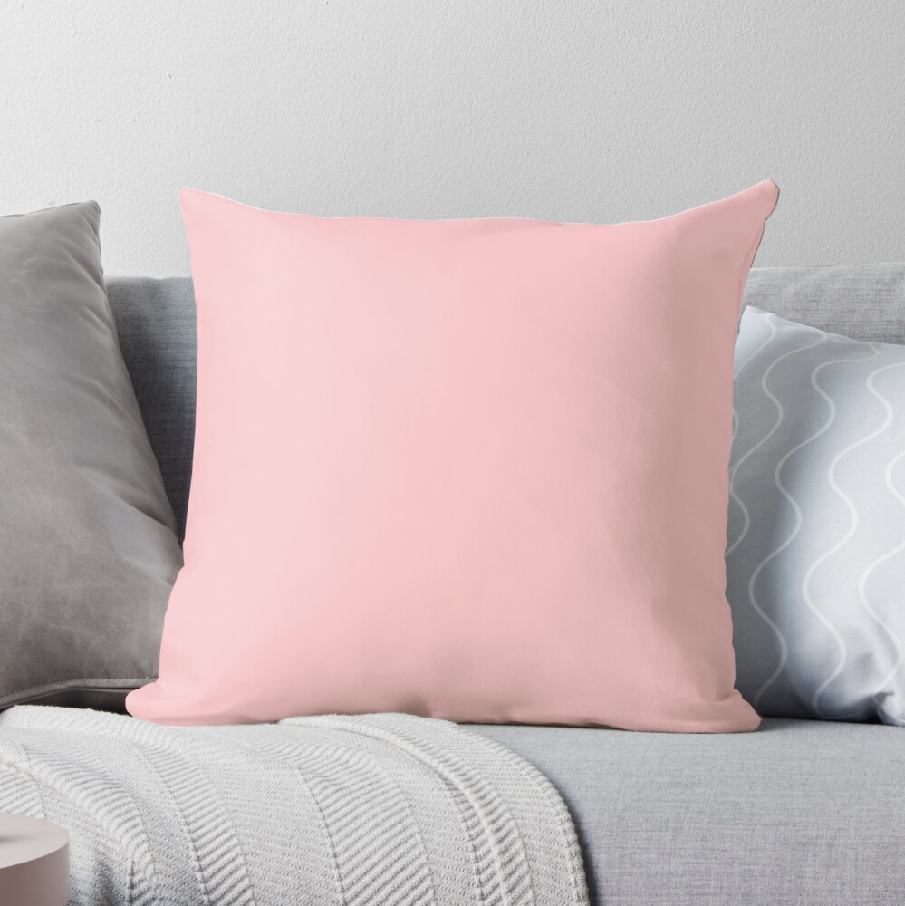 Pastel pink throw online pillows