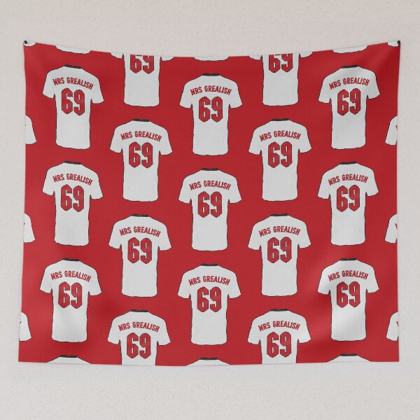 Item preview, Mrs Grealish 69 - Jack Grealish Football Fan Shirt designed and sold by dawsonsweek.