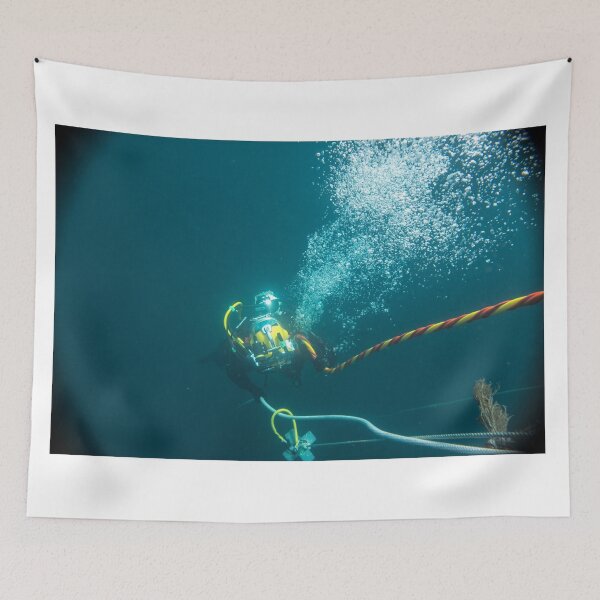Item preview, Diver on shot rope reached lazy shot! designed and sold by GbarnesPhotos.