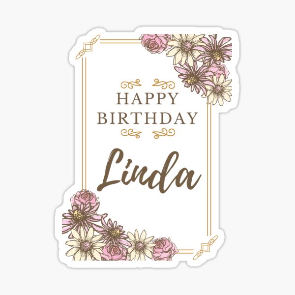 Happy Birthday Linda Stickers Redbubble
