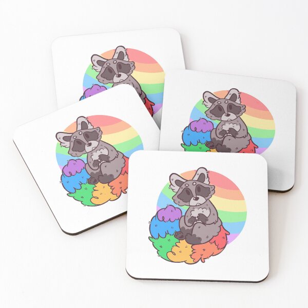 Item preview, Pride Raccoon RAINBOW designed and sold by Epoxxalypz.