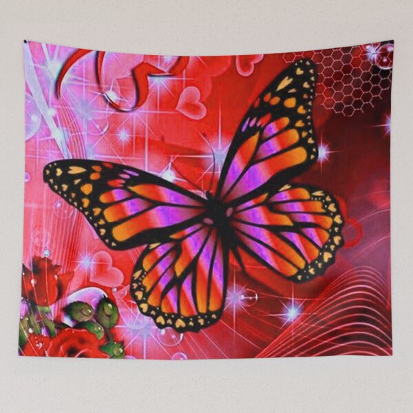 Item preview, Shiny red butterfly love designed and sold by NexusArts.