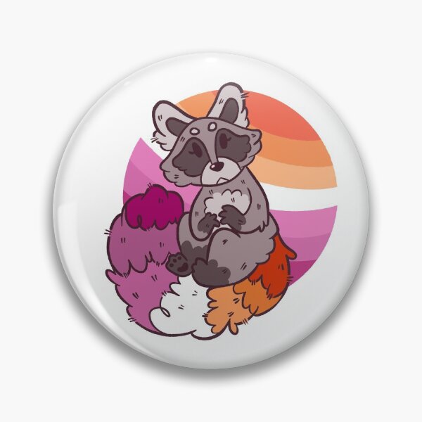 Item preview, Pride Raccoon LESBIAN designed and sold by Epoxxalypz.