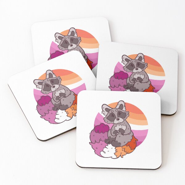 Item preview, Pride Raccoon LESBIAN designed and sold by Epoxxalypz.
