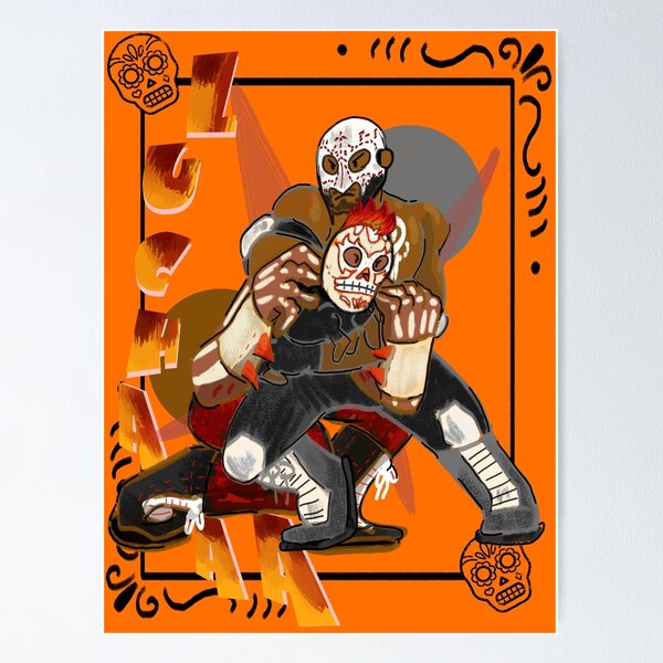 Item preview, LUCHAAA FUEGO designed and sold by Orandomshop.