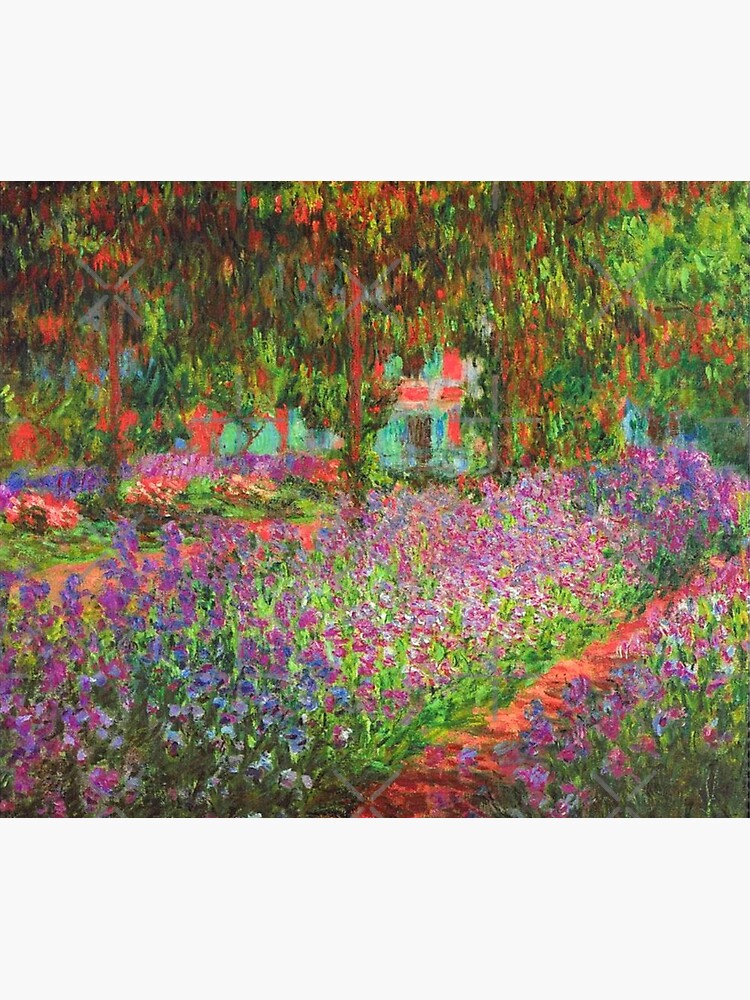 Claude Monet - The iris garden at Giverny Leggings for Sale by