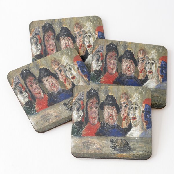 Item preview, Masks looking at a tortoise-James Ensor designed and sold by LexBauer.