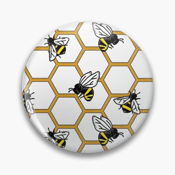 Item preview, Bee print hexagon bee hive  designed and sold by Ktcreate.