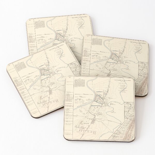Item preview, Old Battle of New Market VA Map (1914) Vintage Virginia Civil War Battlefield Atlas designed and sold by BravuraMedia.