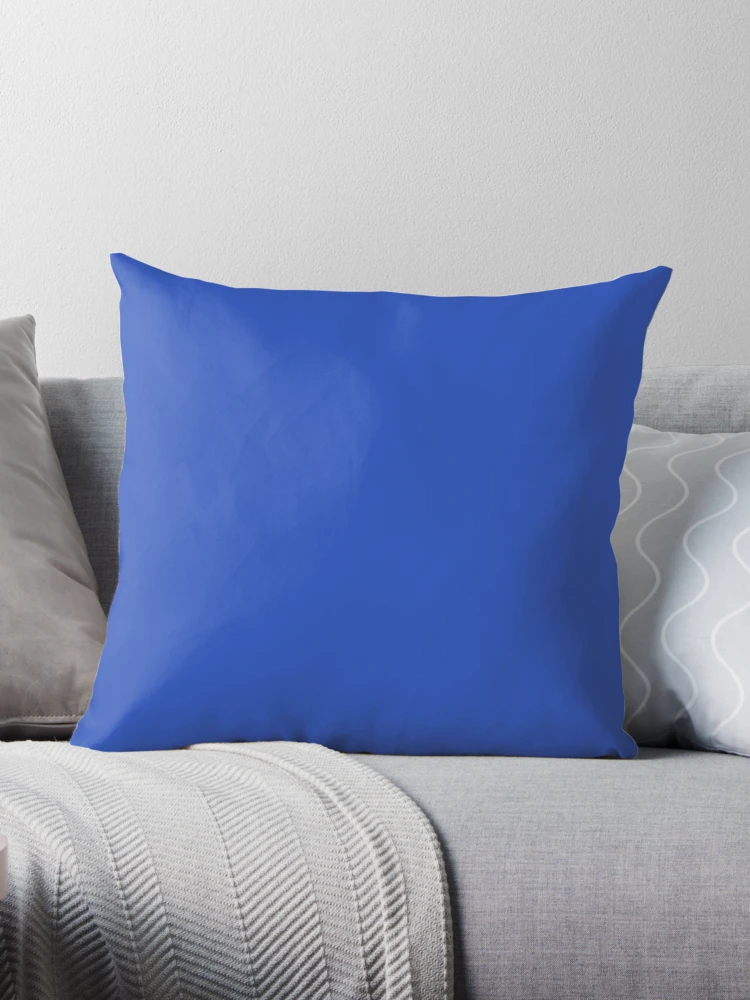 Cerulean blue throw store pillows