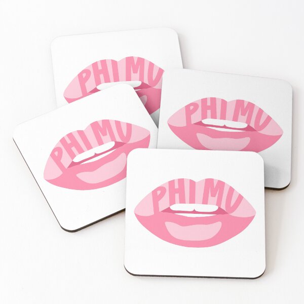 Item preview, pink phi mu lips designed and sold by lizziesumner.