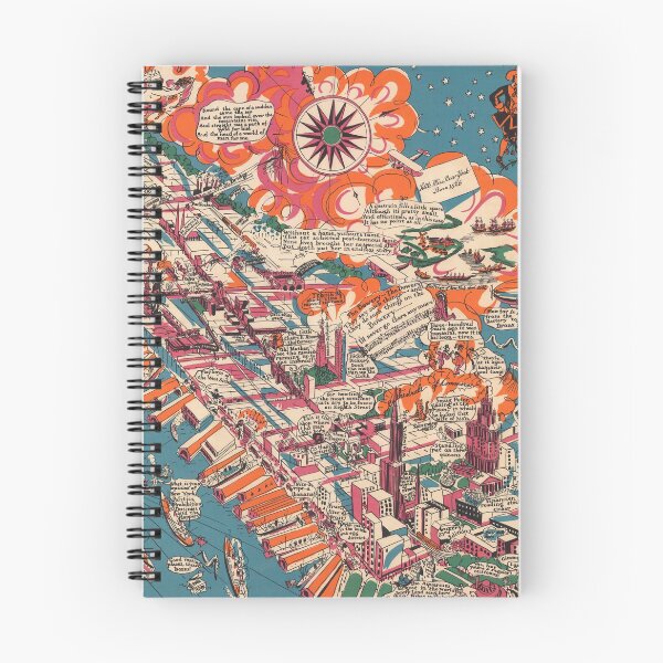 Item preview, Old New York City Pictorial Map (1925) Vintage Manhattan Illustrative Atlas designed and sold by BravuraMedia.