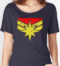 Distressed Super Heroine Women's Relaxed Fit T-Shirt