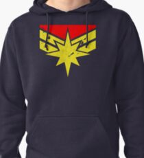 Distressed Super Heroine Pullover Hoodie