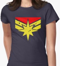 Distressed Super Heroine Tailliertes T-Shirt für Frauen