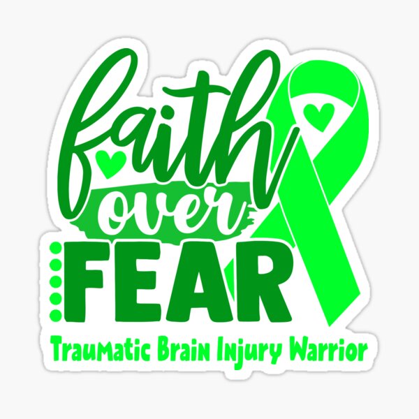 Item preview, Faith Over Fear Traumatic Brain Injury Warrior designed and sold by largellie.