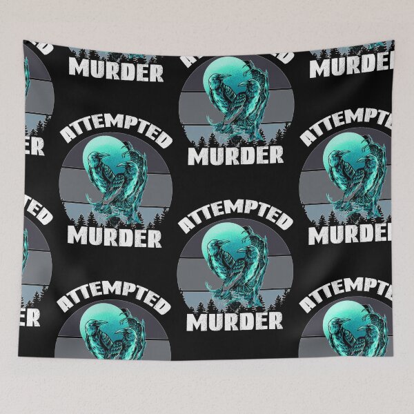 Item preview, Attempted Murder Crows And Ravens, True Crime designed and sold by SportyDogShop.