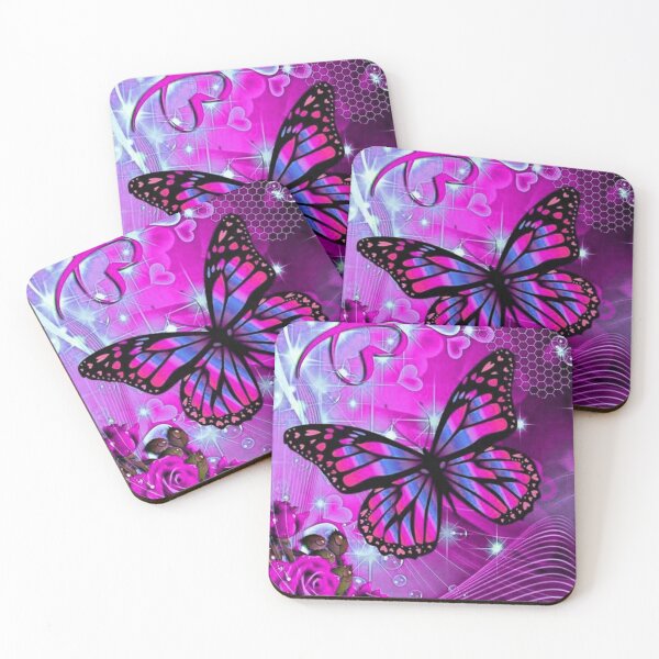 Item preview, Shiny pink butterfly love designed and sold by NexusArts.